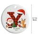thumbnail image 3 of Adornos navideños con letras del alfabeto | 26 colgantes decorativos | Decoración navideña personalizada para hacer tú mismo, 3 of 6