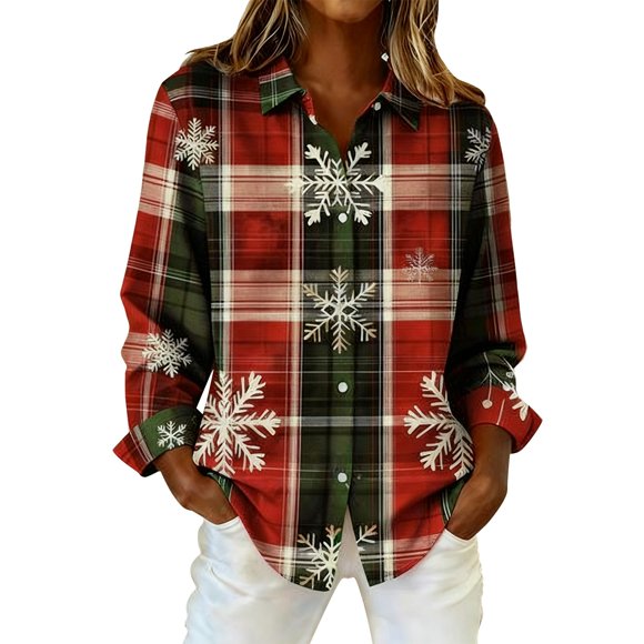 MESSUEN Christmas Shirts for Women Christmas Party Outfits for Women Christmas Dresses for Women Womens Long Sleeve Shirts Women Sweatshirt Cute Sweatshirts for Women Fall Blouses for Women Green S