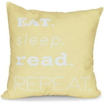Simply Daisy 16" x 16" My Mantra Word Print Pillow