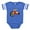 Royal Blue, variant on CafePress - Bigwheelstunt - Cute Infant Baby Football Bodysuit