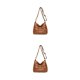 thumbnail image 4 of Qarigey Bolsos cruzados de moda para mujer con impermeable y resistente, práctico bolso de diseñador de lujo de PU, bolso de mujer, tendencia amarillo marron 1 2piezas, 4 of 6