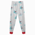 thumbnail image 5 of masbird Little Boy Girl Space Pajama Set Cotton Cute Graphic Long Sleeve Pjs Fall Winter Sleepwear 6-12 Months 12-24 Months 2t 3t 4t 5t 6t 7t 8t 9t Children(Sky Blue,2-3 Y), 5 of 8
