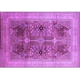thumbnail image 1 of Ahgly Company Indoor Rectangle Oriental Purple Industrial Area Rugs, 2' x 5', 1 of 4
