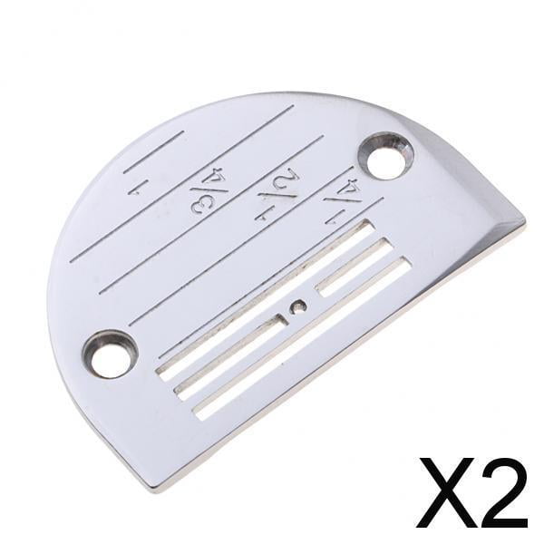 2xPlaca de Aguja Universal para Máquina de Coser Industrial Y Computarizada F16 , Plata, 2 piezas