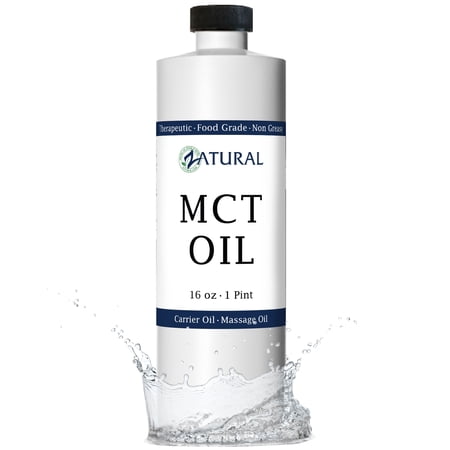 MCT Oil 16 oz - 100% Pure Fractionated Coconut Oil, Food & Therapeutic Grade