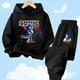 thumbnail image 4 of Conjunto de sudadera con capucha Sonic Tops, ropa para bebés de 2 a 12 años, ropa de abrigo para niños, sudadera de primavera 2024 para niñas, ropa para madres y niños, 4 of 5