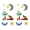 Coconut palm sheep, variant on Yihuala Glittering Window Door Sticker Nonwoven Fabric Door Sticker for Home Decoration Middle Eastern Festival Celebration