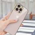 thumbnail image 7 of Compatible with iPhone 13 Pro Case, Ultra Slim Comfortable Touch Anti-Fingerprints Anti Scratch TPU+PC Phone Case [Support Wireless Charging], for iPhone 13 Pro 6.1 inch, Gold, 7 of 7