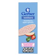Gerber Baby Food, Teething Wafers, Strawberry Apple Spinach, 1.7 oz, 12 ct