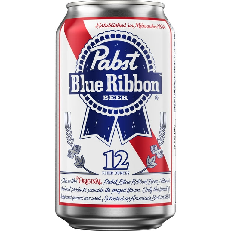 Pabst Blue Ribbon Beer, 30 Pack, 12 fl oz Aluminum Cans, 4.7% ABV