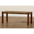 thumbnail image 7 of Baxton Studio Hermes Mid-Century Modern Transitional Natural Seagrass and Mahogany Wood Bench, 7 of 7