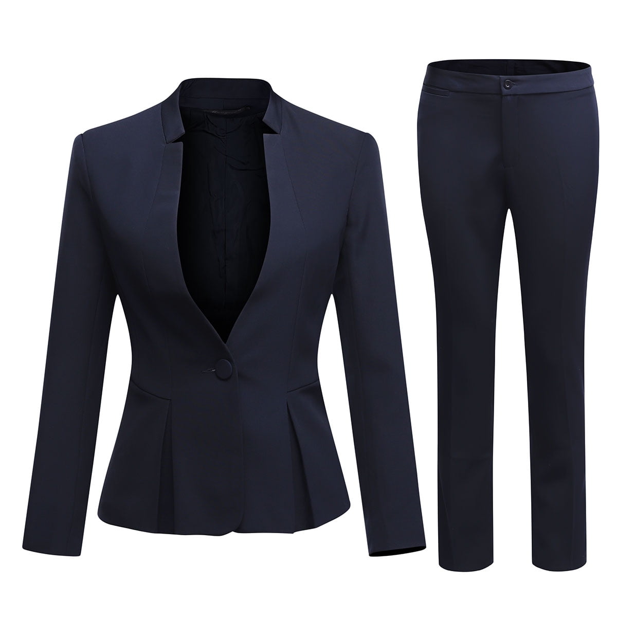Youthup Women's Business Office 1 Button Blazer Jacket and Pants Suit ...