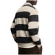 thumbnail image 3 of Ceisia Men's Contrast Wide-Stripe Polo Shirt | Stretchy Relaxed Long-Sleeve Casual Top Gift, 3 of 5