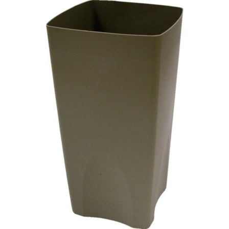 Rubbermaid Commercial Plaza Waste Container Rigid Liner, Square, Plastic, 19 Gallons, Beige 356300BG
