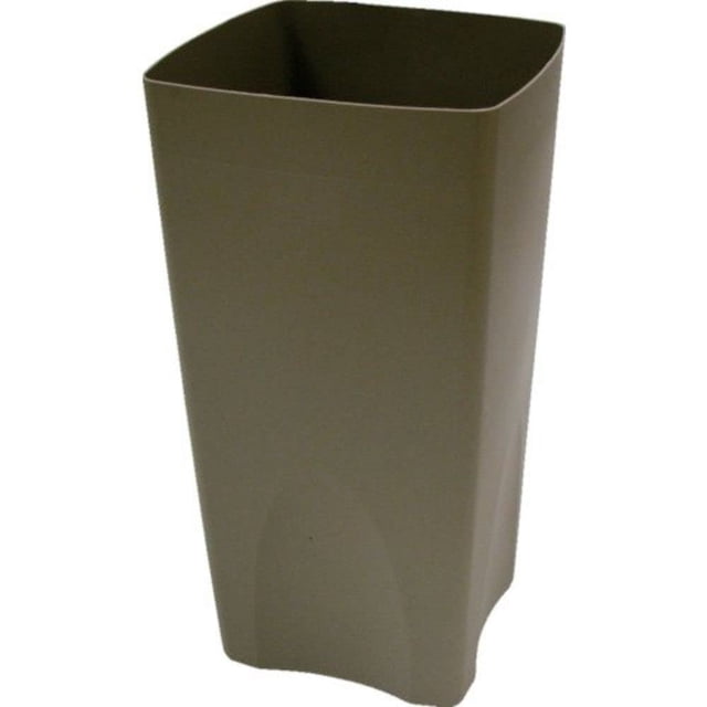 Rubbermaid Commercial Conteneur à Déchets Rigide, Carré, Plastique, 19 Gallons, Beige 356300BG