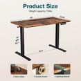 thumbnail image 2 of Electric Standing Desk, 63''x24" Adjustable Height Sit and Stand Ergonomic Computer Desk with 3 Free Height Memory Points, 2 of 6
