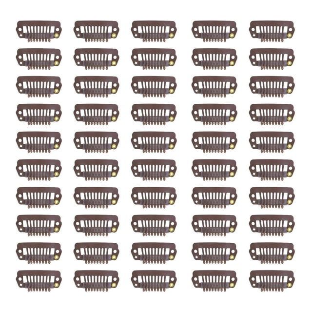 Clips de Peigne de Pression, Conception de Matériel Facilement Durable Petite Taille Différents Utilisent des Clips pour Berline pour Femme Marron