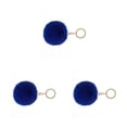 thumbnail image 1 of Advancent Llavero de bola peluda Llaveros cómodos Llaveros prácticos Mujeres para niños Adultos Estudiantes mayores Azul oscuro 9 cm Type1 NO1, 1 of 6