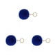thumbnail image 3 of Billuyoard Llavero de bola peluda Llaveros Llaveros multicolores adorables Mujeres para niños Adultos Estudiantes mayores Azul oscuro 9 cm Type1 NO1, 3 of 6