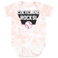 thumbnail image 3 of Inktastic Cleveland Rocks with Baseball Boys or Girls Baby Bodysuit, 3 of 5