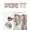 thumbnail image 4 of Tie Up Valance Curtain for Kitchen,Thanksgiving Pumpkin Flower Rod Pocket Short Curtains Adjustable Tie-Up Shade Valances,Eucalyptus Leaves Window Treatment for Bathroom Living Room Bedroom, 4 of 8