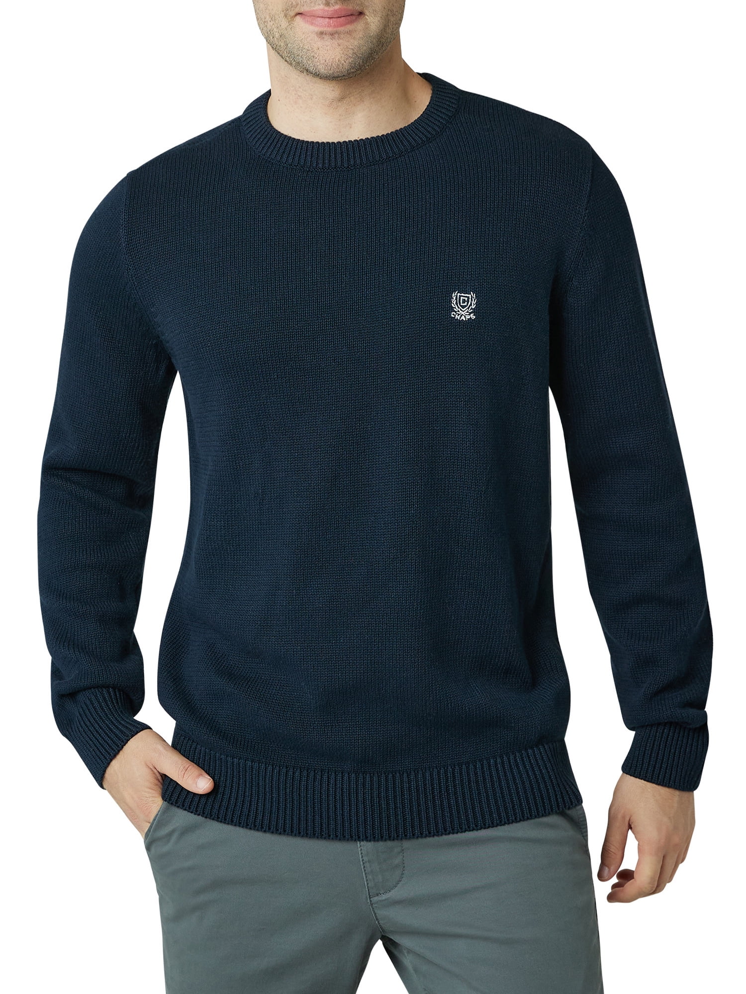 Chaps Mens Original Cotton Crewneck Sweater Sizes XS up to 4XB in Bahrain at BHD 13 Rating 5