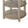 thumbnail image 4 of Rena Side End Table- 2 Shelves- 24 Inch Plank Light Brown Mahogany, 4 of 5