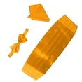 thumbnail image 1 of 3 Pcs Nœud Papillon en Satin pour Hommes, Mouchoir en Forme de Cummerbund, Or, Jaune, 1 of 9