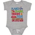thumbnail image 3 of Inktastic Planes Trains Trucks and Toys Nothing Quite Like Little Boys Boys Baby Bodysuit, 3 of 5