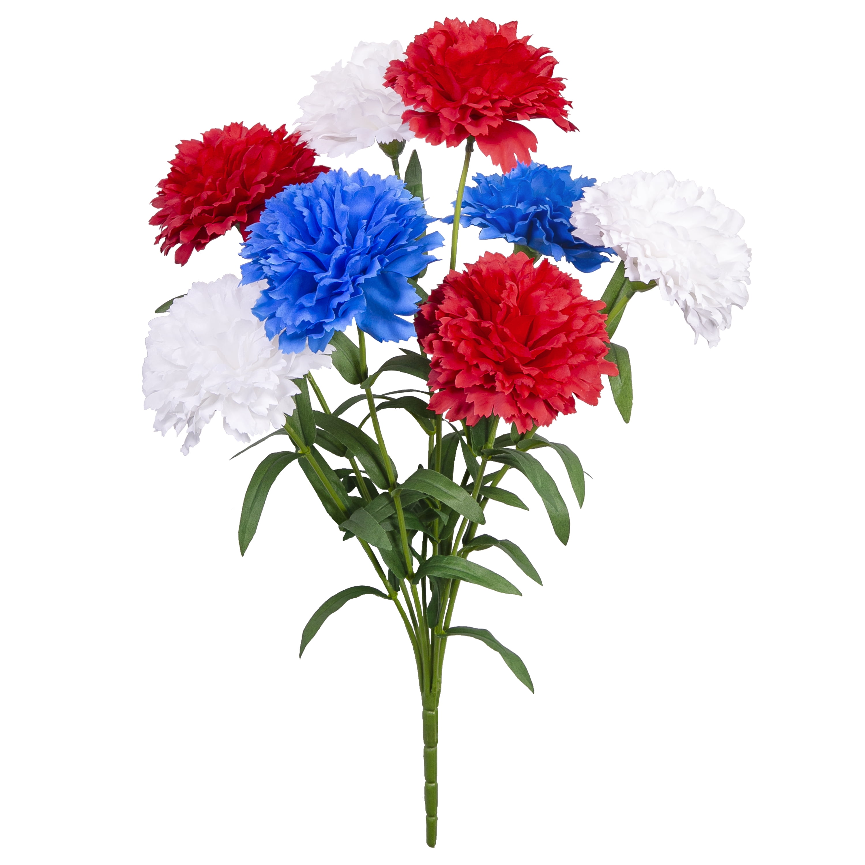 Red White & Blue Carnations - Walmart.com - Walmart.com