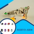 thumbnail image 1 of Dalazy Métal Amortisseur Servo Économiseur Réglable Engrenage Protection RC Voiture Crawler Partie Dispositif de Protection Servo Résistant à l'Usure Noir Unique Trou, 1 of 7