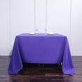 thumbnail image 5 of BalsaCircle 90" x 90" Square Polyester Tablecloth - Purple, 5 of 8