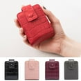 thumbnail image 2 of POINTERTECK PU Lipstick Case with Mirror Mini Makeup Cosmetic Pouch Buckle Closure, 2 of 9