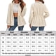 thumbnail image 2 of Abrigo Abrigos con cordón para mujer, chaqueta de lana a la moda, cómodos y acogedores, abrigos de otoño e invierno, Tops Kuymtek Beige T L para Mujer, 2 of 6
