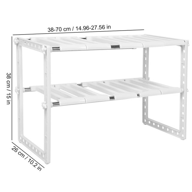 Estante de Almacenamiento, Estante de Cocina de Cocina Ajustable retráctil Ajustable Jardín de Kirchen Libry Extendido para Inicio de Almacenamiento de Esbros de