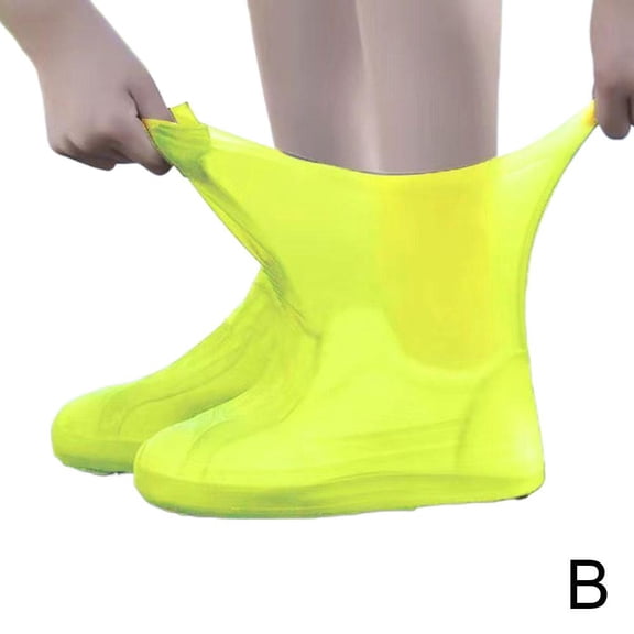 Waterproof Shoe Covers,Reusable Protective Silicone Shoe Covers,Apply to Men,Women,Kids,Non Slip Easy Handy Water Resistant Overshoes Outdoor Cycling Hiking