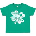 thumbnail image 3 of Inktastic Happy St. Patrick's Day Shamrock Silhouette in White Boys or Girls Toddler T-Shirt, 3 of 5