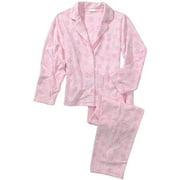 Women's Plus 3 Piece Ribbon Fleece Pajama Set