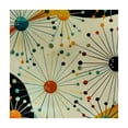 thumbnail image 4 of Acheng Dots Circles Generative Art Square Tablecloth Great for Home Kitchen/Parties/Holiday Dinner 100% Polyester Fiber 46*46, 4 of 8