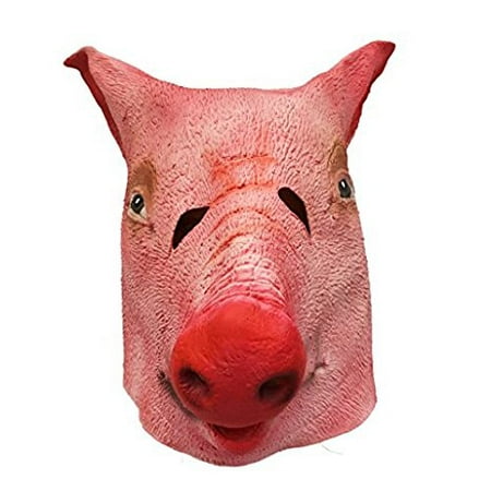 Novelty Halloween Costume Party Latex Pig Animal Horror Mask