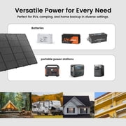 Foldable Solar Panel 400W Lightweight Portable Waterproof with Adjustable Support for RV Campervan