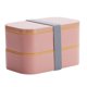 thumbnail image 1 of Caja Bento para adultos y niños-Contenedor de almuerzo de 1,6 l, a prueba de fugas (rosa) Afortunado Sencillez, 1 of 5