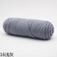 thumbnail image 1 of Nvzi Hilo de fibra mixta de 8 hebras para ganchillo - 2 rollos de hilo gris claro, paquetes de hilo suave de primera calidad para proyectos de ganchillo, hilo duradero para manualidades., 1 of 4