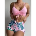thumbnail image 6 of 2023 Tie Dye Bikini Drawstring Swimsuit Women High Waist Shorts Swimwear Female Padded Bathing Suit Swimming Beachwear Summer, 6 of 7