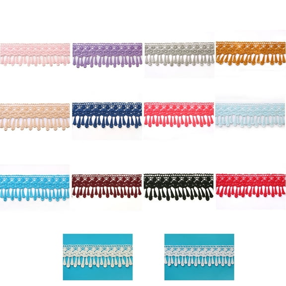 Kiddo 3.25" 14 Colors Guipure Fringe Trimming Venise Lace Trim Sewing by Yardage
