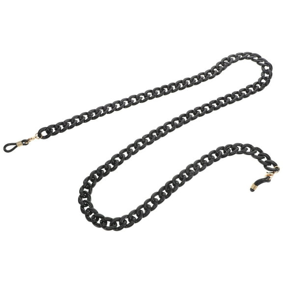 GOOHOCHY  Chic Glasses Chain Practical Strap Eyeglasses Adjustable Miss Black