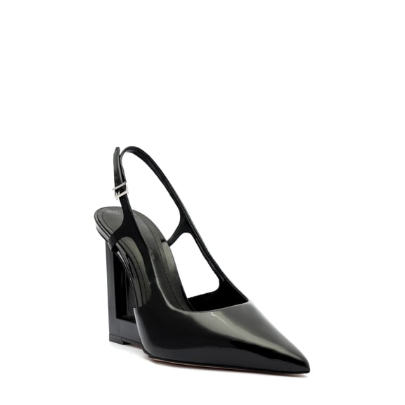 Schutz Filipa Women's Slingback Pointed Toe Wedge Pump Black Size 6