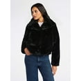 thumbnail image 2 of Sofia by Sofia Vergara Women's and Women's Plus Size Faux Fur Chubby Jacket, Sizes XS-4X, 2 of 5