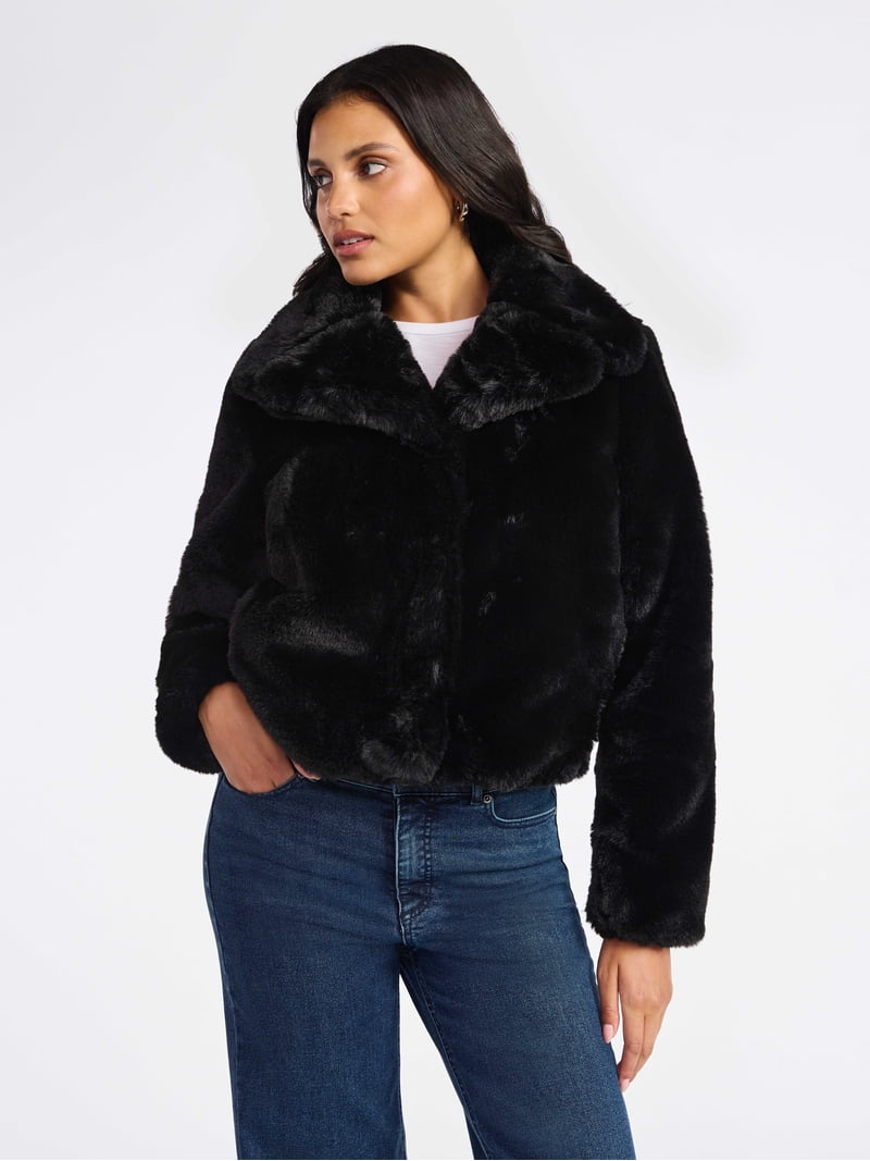 Sofia by Sofia Vergara Women's and Women's Plus Size Faux Fur Sofia by Sofia Vergara Women's and Women's Plus Size Faux Fur