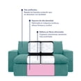 thumbnail image 5 of Sofá Cama Housy Manhattan Plegable Comprimido Individual Turquesa, 5 of 5